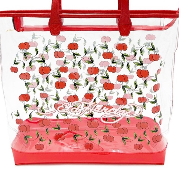 Ed Hardy Cherry Clear Tote 🍒 NWT​ - Picture 4 of 7